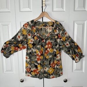 Rafaella Women's Multicolor Patterned Top 80% Rayon 20% Nylon 2X NWOT